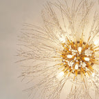 Lustre en cristal de luxe en forme d'étoile, longueur flexible