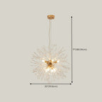 Lustre en cristal de luxe en forme d'étoile, longueur flexible