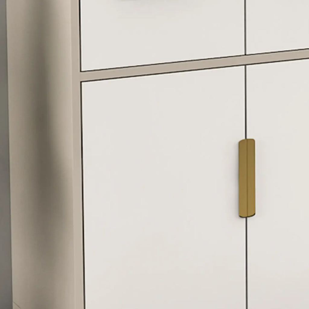 Buffet de salle à manger en bois gris avec tiroir