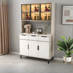 Buffet de salle à manger en bois gris avec tiroir