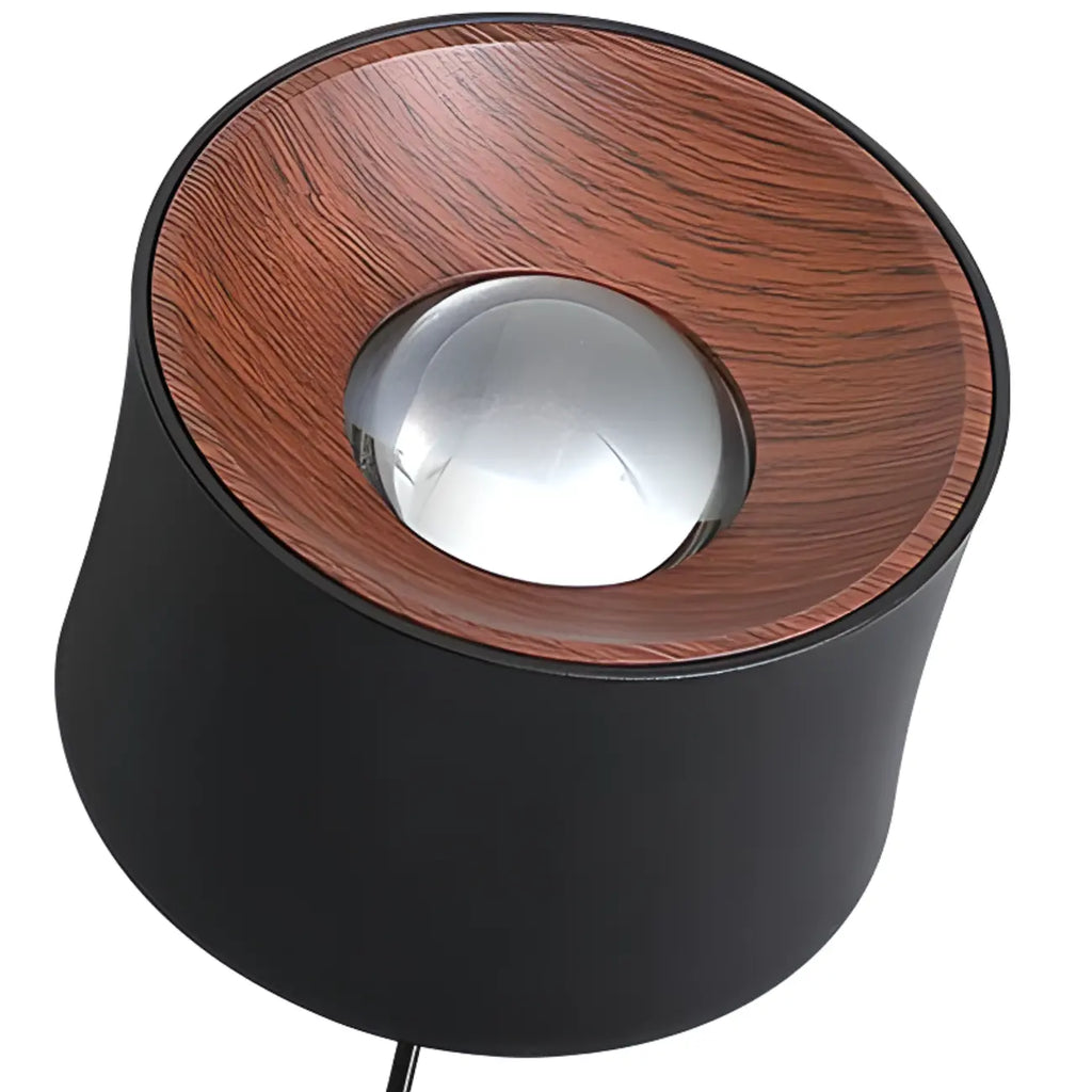 Lampe de chevet suspendue minimaliste noire à LED avec long câble réglable
