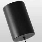 Lampe de chevet suspendue minimaliste noire à LED avec long câble réglable