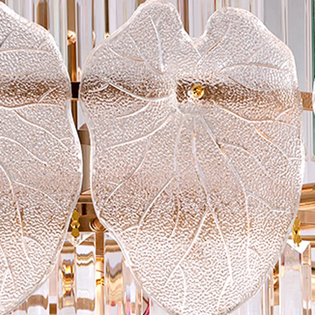 Lustre rond en cristal de luxe au design élégant à plusieurs niveaux