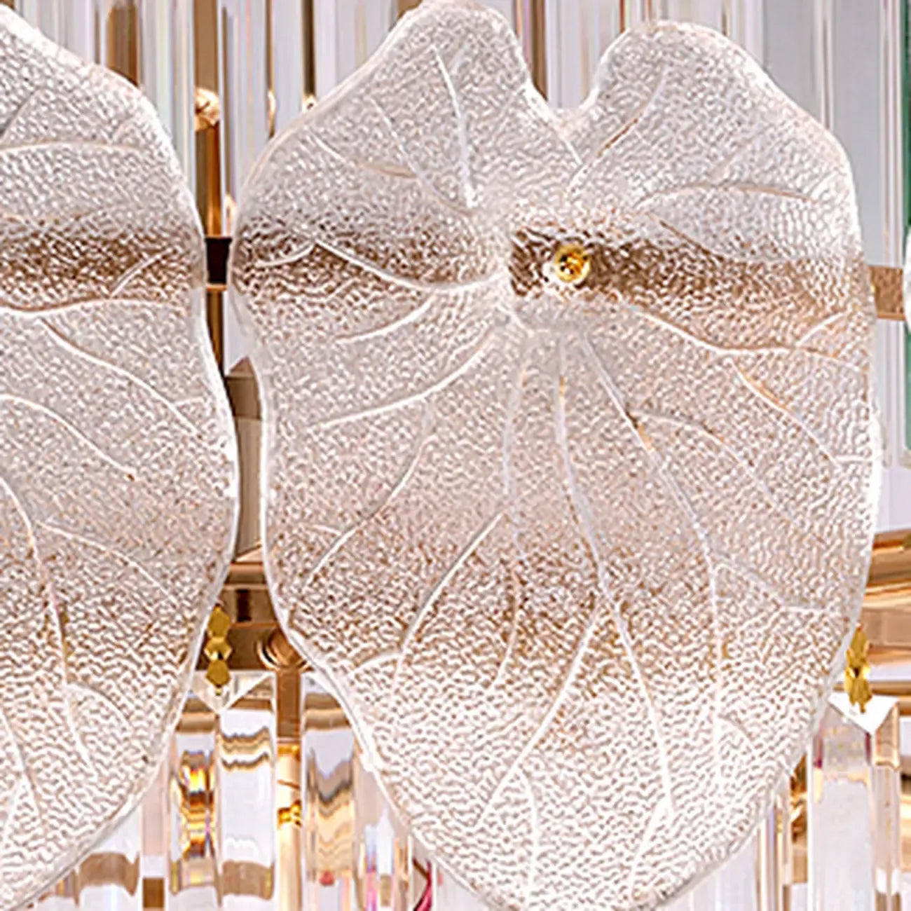 Lustre rond en cristal de luxe au design élégant à plusieurs niveaux