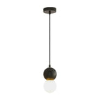 Suspension en verre opale perlé pour décoration intérieure contemporaine