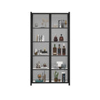 Vitrine autoportante en verre doré avec éclairage LED