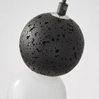 Suspension en verre opale perlé pour décoration intérieure contemporaine