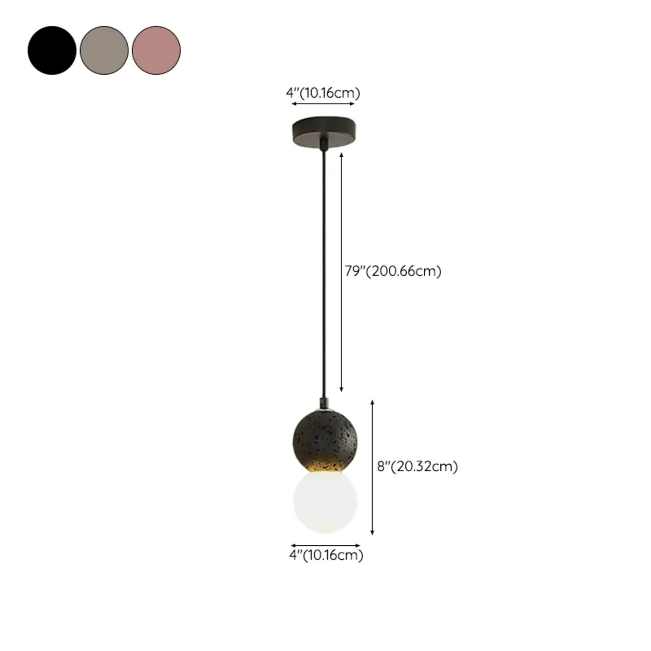 Suspension en verre opale perlé pour décoration intérieure contemporaine