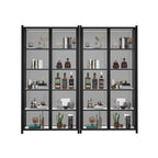 Vitrine autoportante en verre doré avec éclairage LED