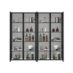 Vitrine autoportante en verre doré avec éclairage LED