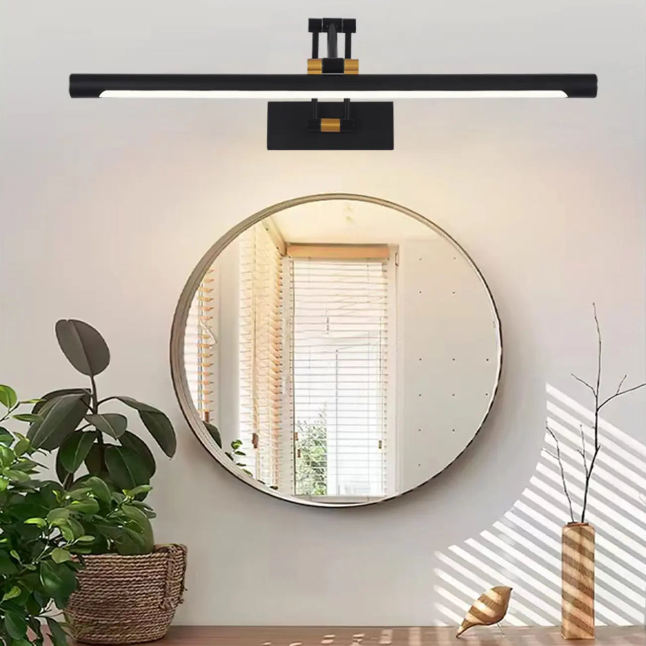 Barre lumineuse LED linéaire minimaliste pour salle de bain