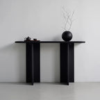 Console rectangulaire moderne en frêne noir