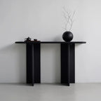 Console rectangulaire moderne en frêne noir
