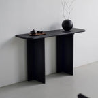 Console rectangulaire moderne en frêne noir