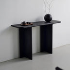 Console rectangulaire moderne en frêne noir