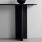 Console rectangulaire moderne en frêne noir