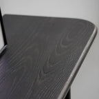 Console rectangulaire moderne en frêne noir