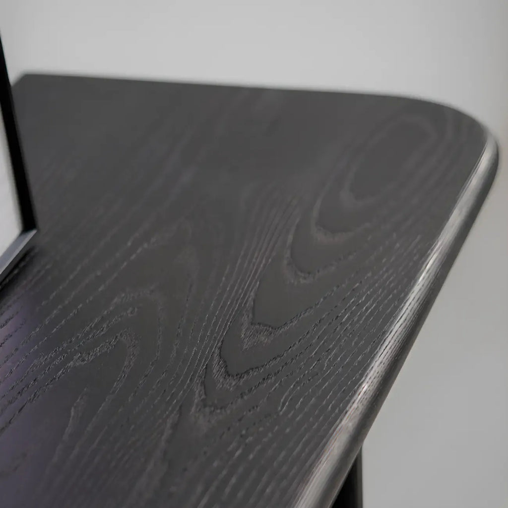 Console rectangulaire moderne en frêne noir