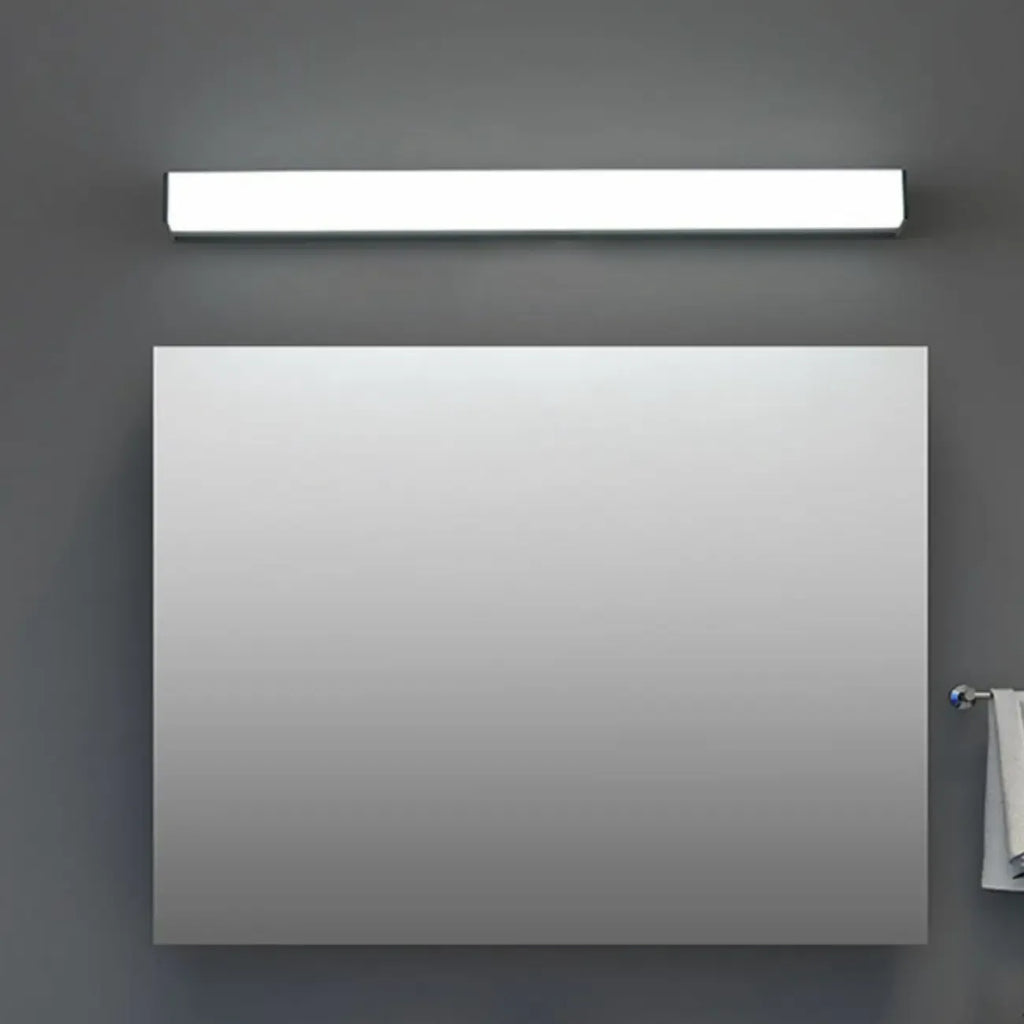 Applique murale LED blanche linéaire moderne à intensité variable pour salle de bain