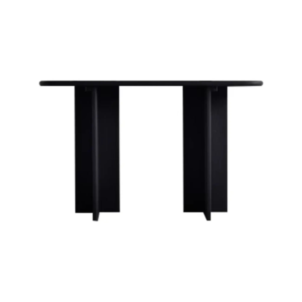 Console rectangulaire moderne en frêne noir