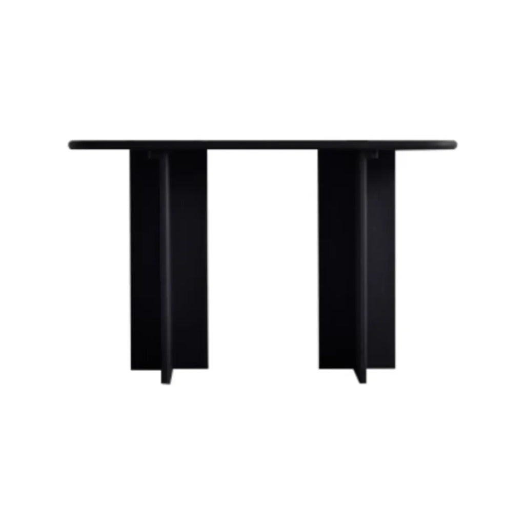 Console rectangulaire moderne en frêne noir