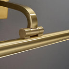 Applique murale linéaire dorée pour salle de bain au-dessus du miroir