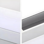 Applique murale LED blanche linéaire moderne à intensité variable pour salle de bain