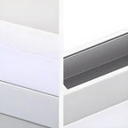 Applique murale LED blanche linéaire moderne à intensité variable pour salle de bain