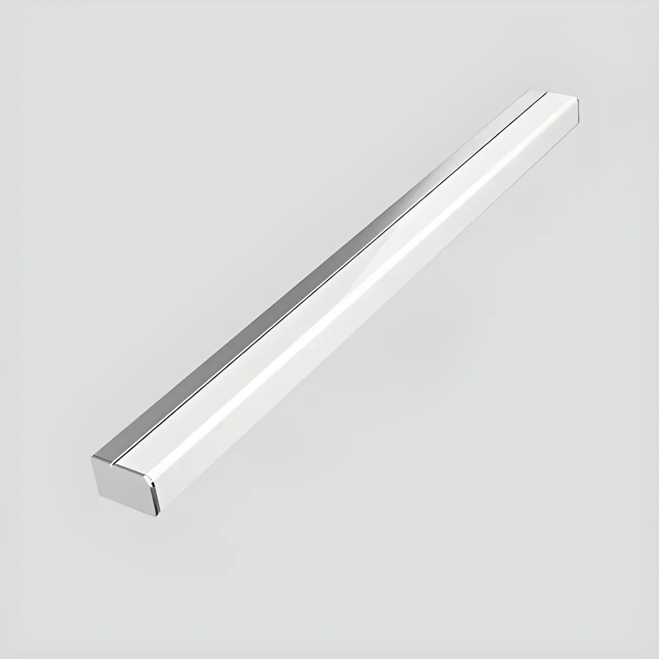 Applique murale LED blanche linéaire moderne à intensité variable pour salle de bain