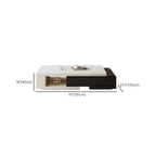 Table basse rectangulaire blanche moderne avec design extensible