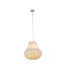 Suspension lanterne design en tissu blanc pour la décoration intérieure