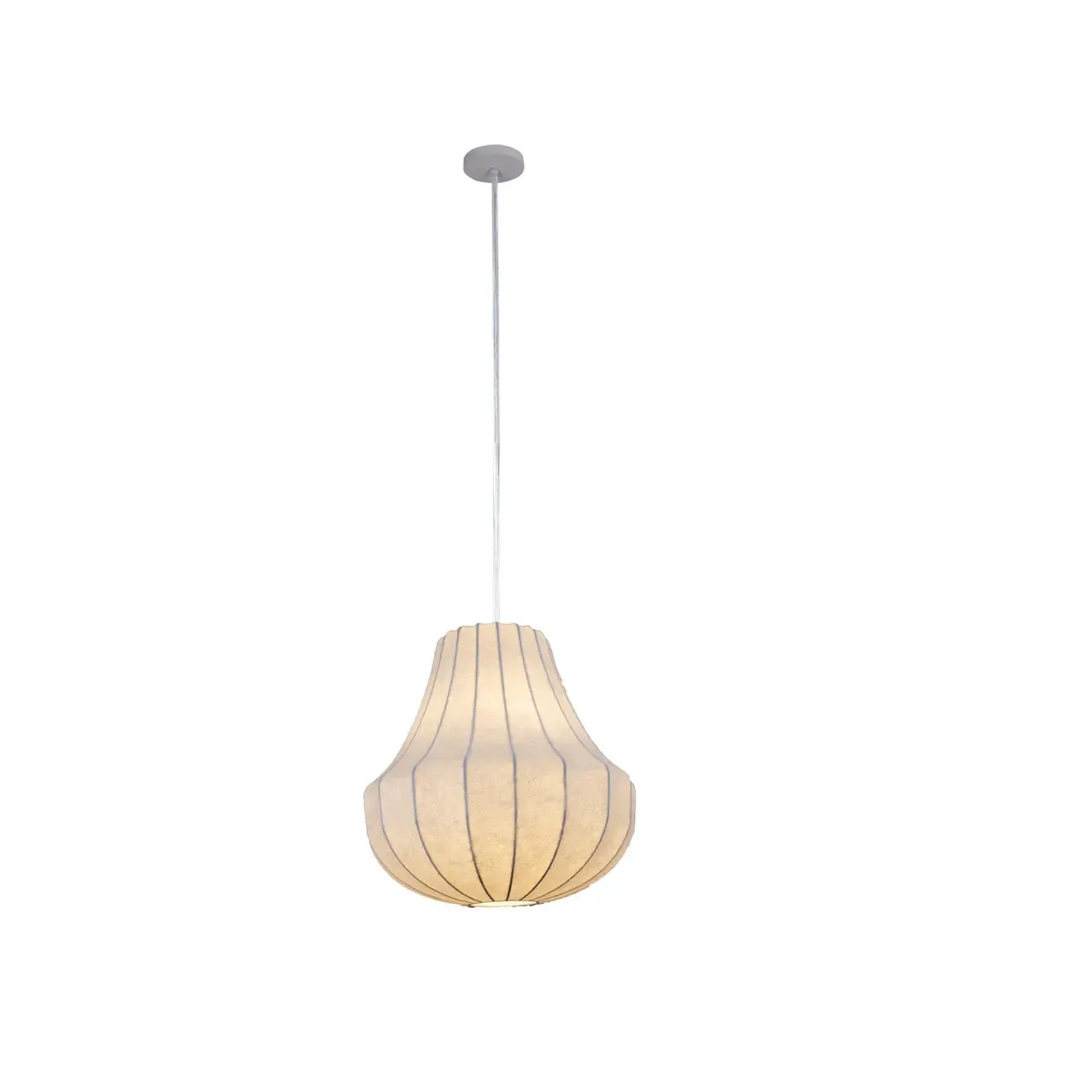 Suspension lanterne design en tissu blanc pour la décoration intérieure