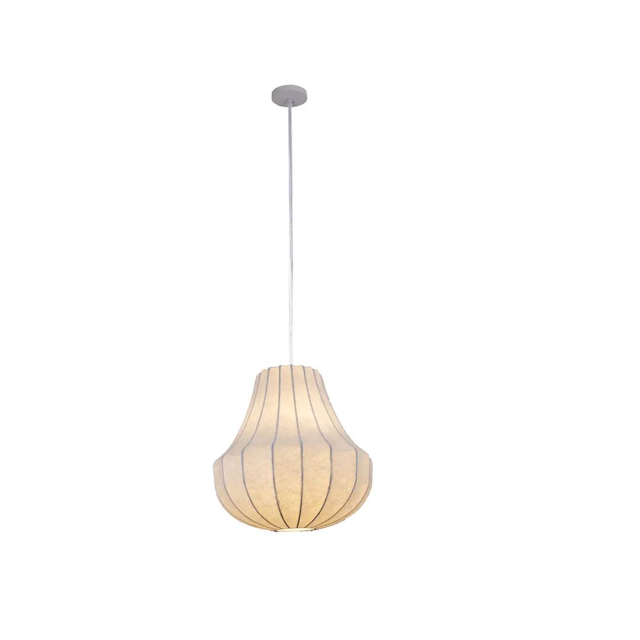 Suspension lanterne design en tissu blanc pour la décoration intérieure