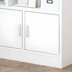 Bibliothèque en bois robuste à 5 niveaux avec armoire pour la maison