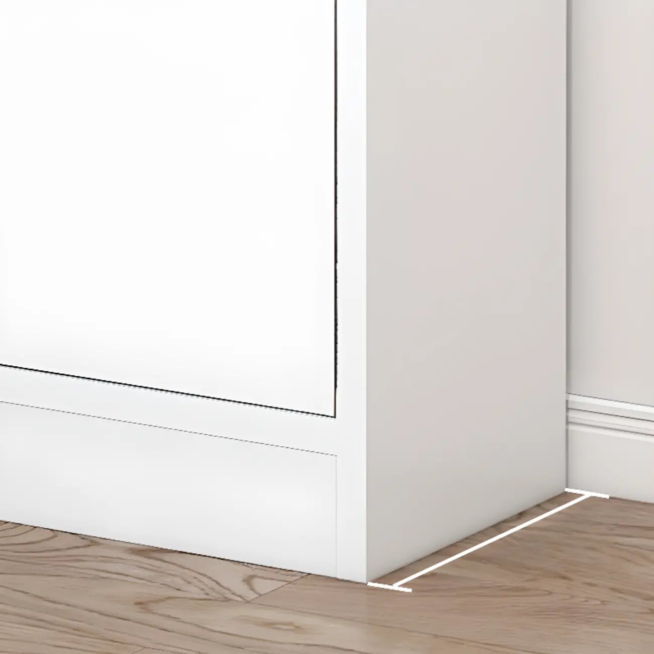 Bibliothèque en bois robuste à 5 niveaux avec armoire pour la maison