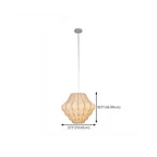 Suspension lanterne design en tissu blanc pour la décoration intérieure