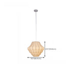 Suspension lanterne design en tissu blanc pour la décoration intérieure