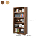 Bibliothèque en bois robuste à 5 niveaux avec armoire pour la maison