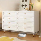 Commode traditionnelle en bois massif à 5 niveaux pour chambre à coucher