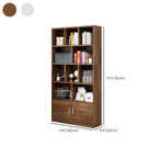 Bibliothèque en bois robuste à 5 niveaux avec armoire pour la maison