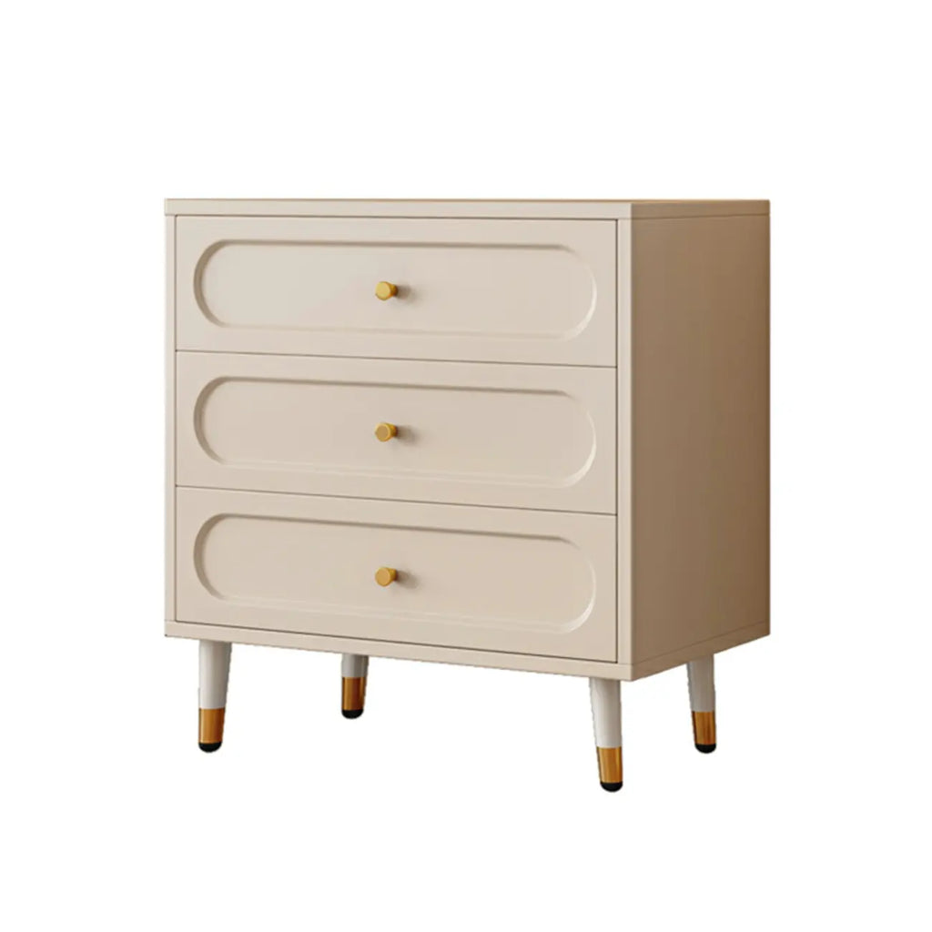 Commode traditionnelle en bois massif à 5 niveaux pour chambre à coucher