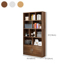 Bibliothèque en bois robuste à 5 niveaux avec armoire pour la maison