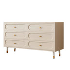 Commode traditionnelle en bois massif à 5 niveaux pour chambre à coucher