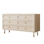 Commode traditionnelle en bois massif à 5 niveaux pour chambre à coucher