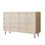 Commode traditionnelle en bois massif à 5 niveaux pour chambre à coucher