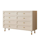 Commode traditionnelle en bois massif à 5 niveaux pour chambre à coucher