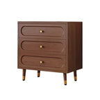Commode traditionnelle en bois massif à 5 niveaux pour chambre à coucher