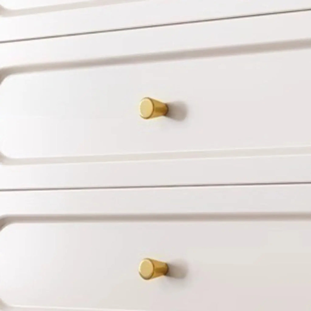 Commode traditionnelle en bois massif à 5 niveaux pour chambre à coucher