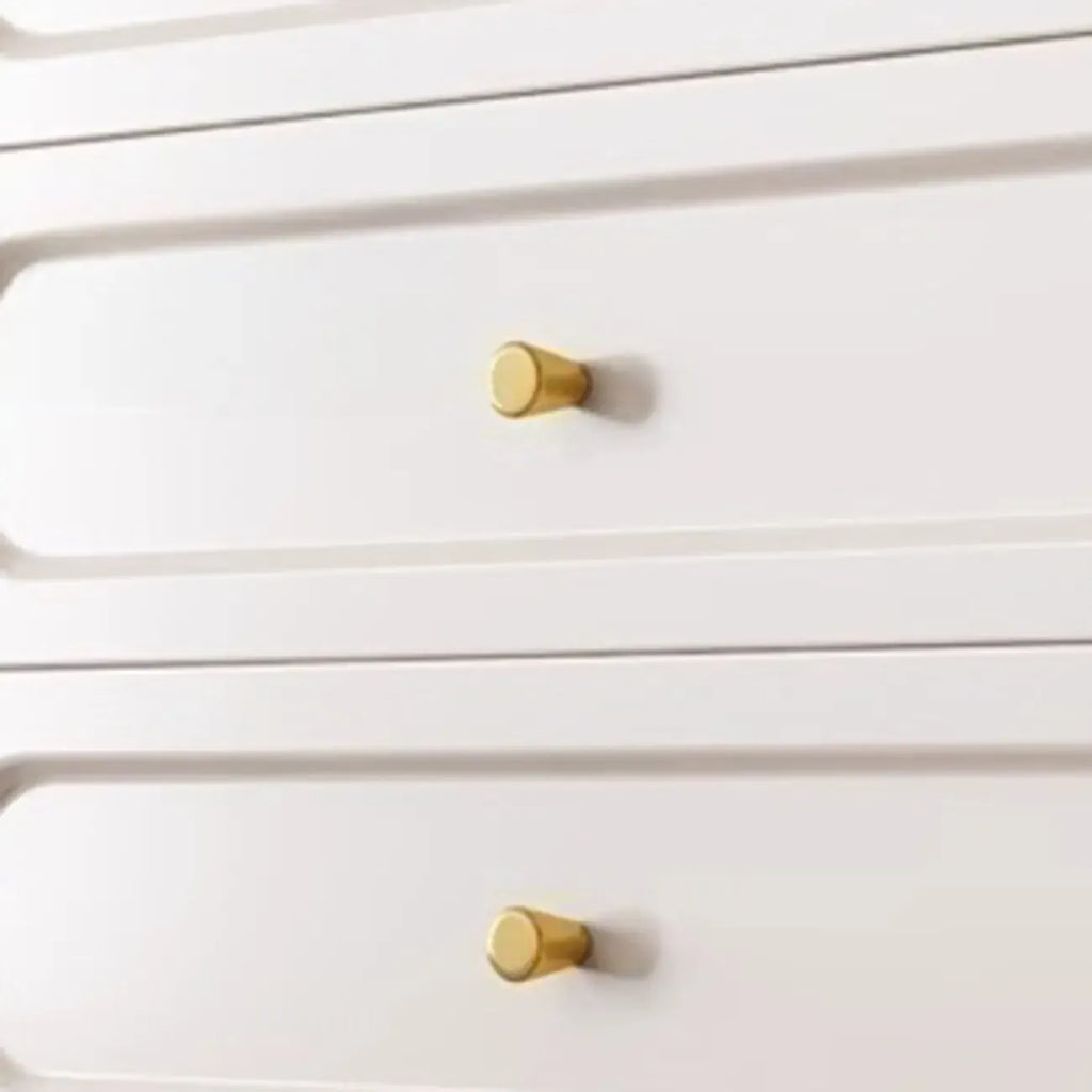 Commode traditionnelle en bois massif à 5 niveaux pour chambre à coucher