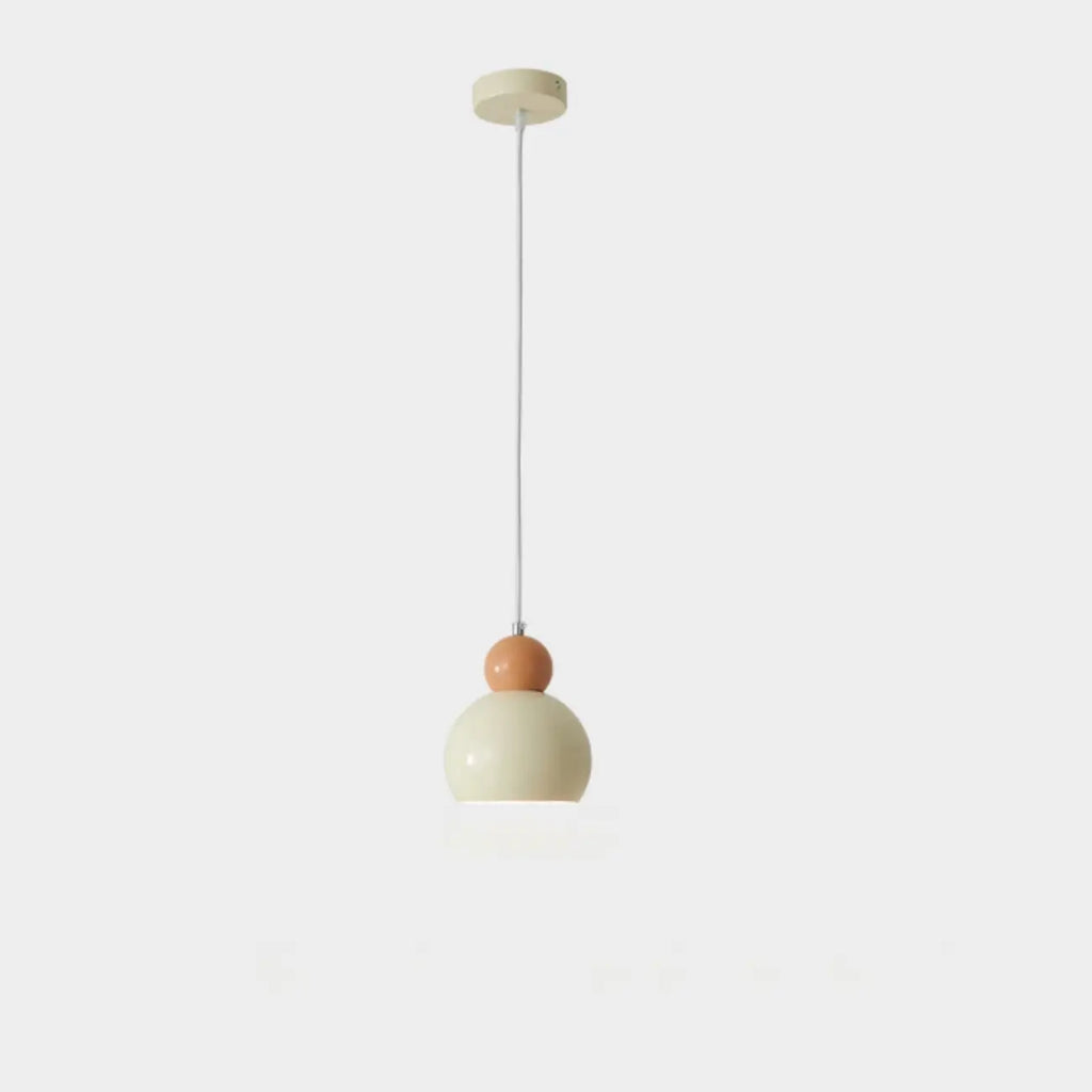 Suspension moderne à 3 lumières en verre blanc perlé
